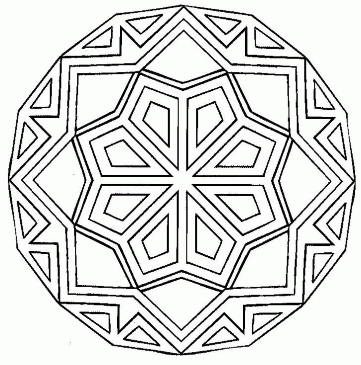 Christmas Mandala For You Coloring Page
