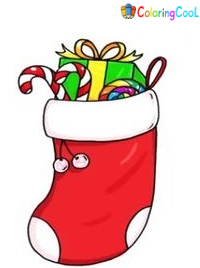 How To Draw Christmas Stocking – The Details Instructions Coloring Page