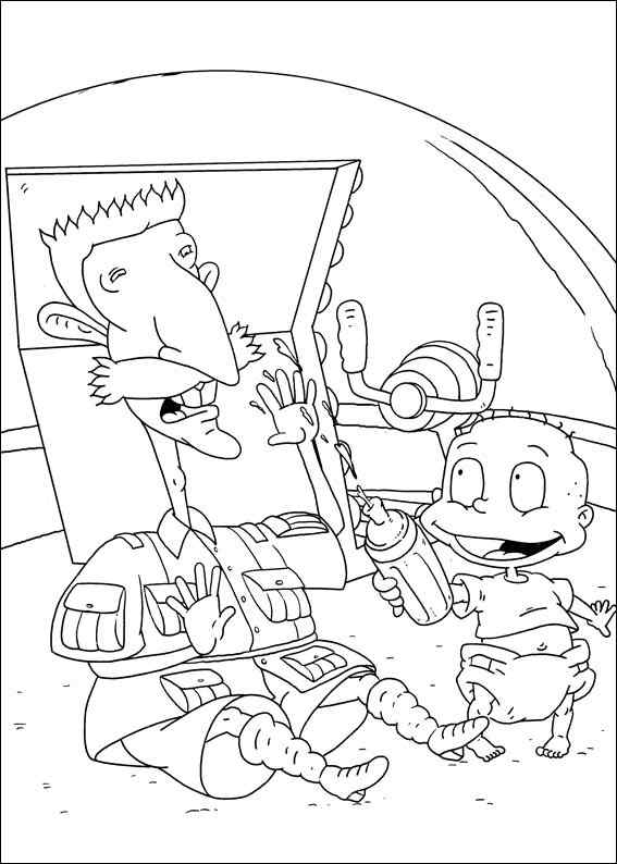 New Printable Rugrats On Beach Coloring Page