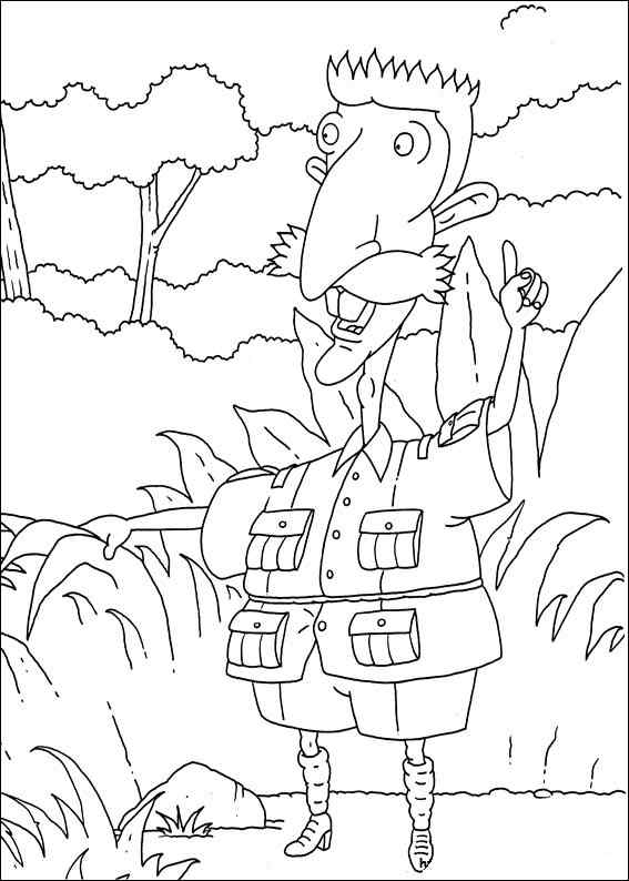 Rugrats Worker Coloring Page