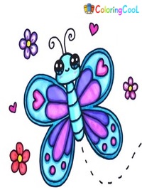 How To Draw A Butterfly – The Details Instructions Coloring Page