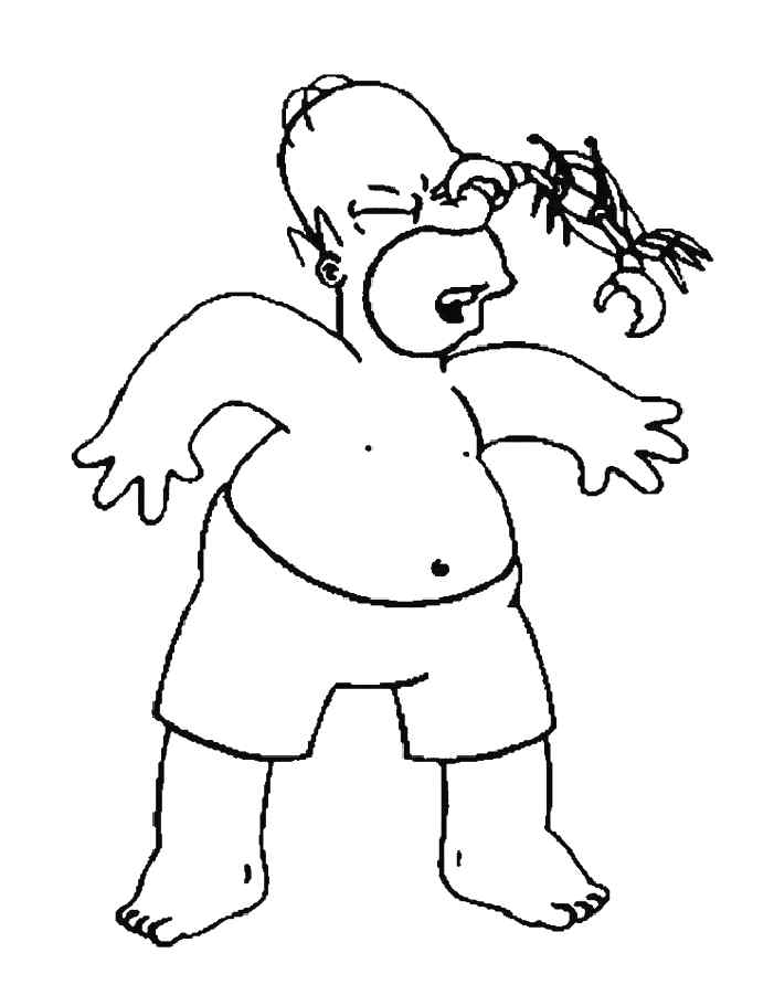 Beautiful Simpsons Coloring Page