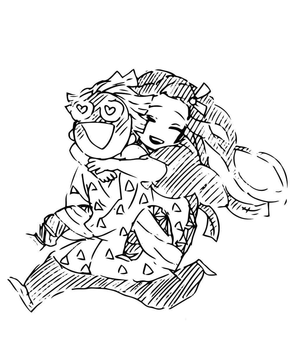Cute Nezuko Loves Hugs