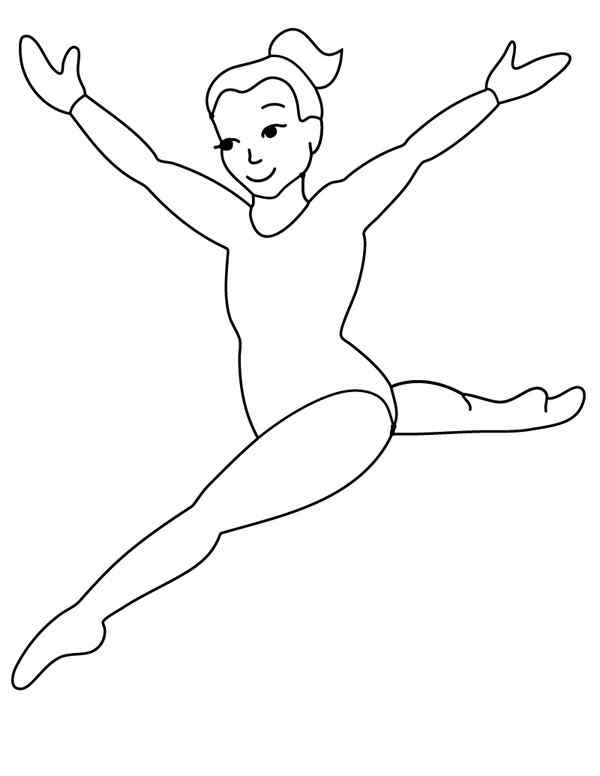 Simple Printable Gymnastics