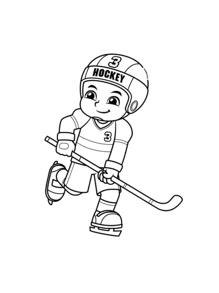 Little Novice Hockey Player