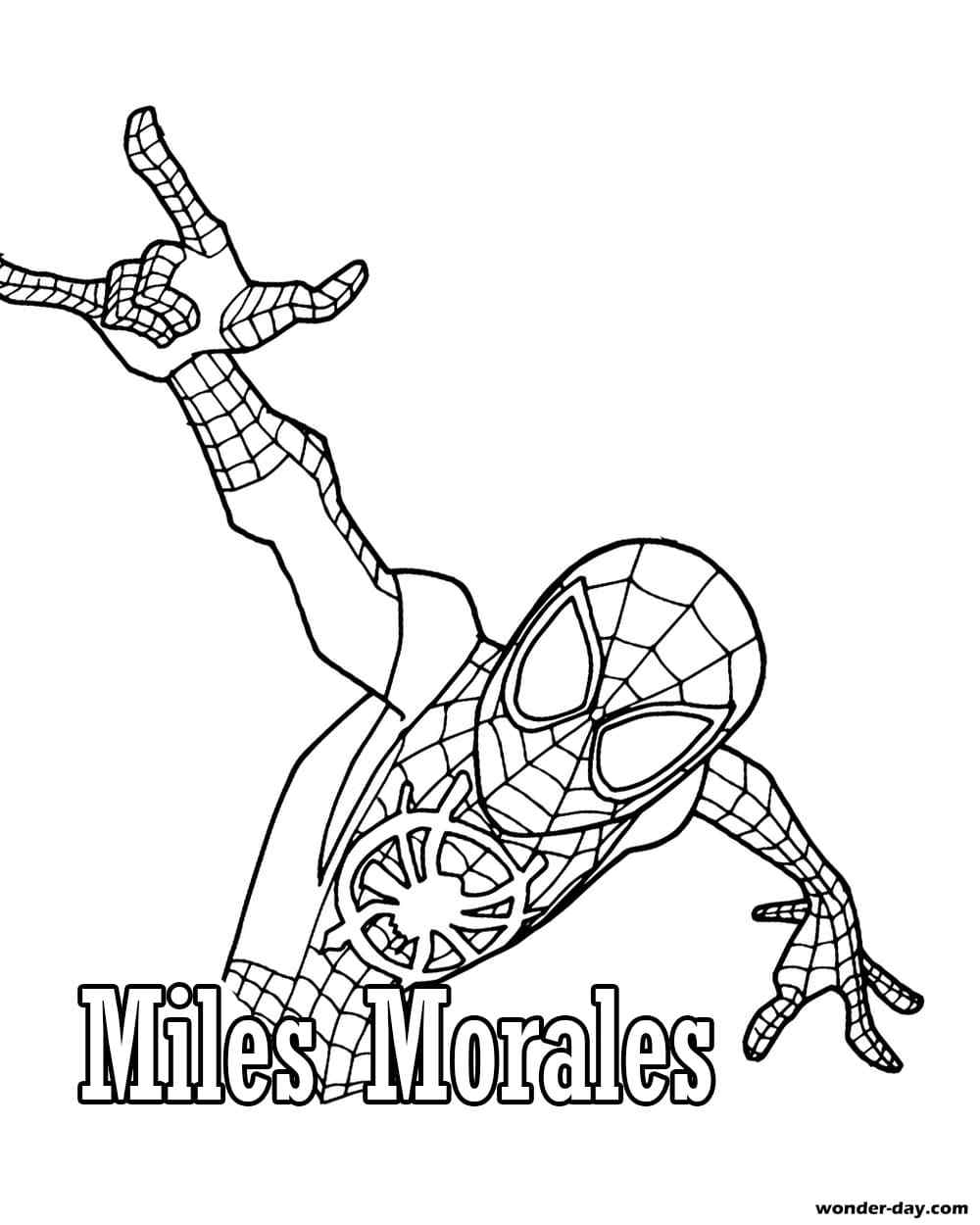Miles Morales To Print For Kids