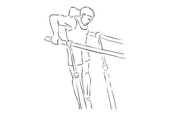 Parallel Bars From Gymnastics Coloring Page
