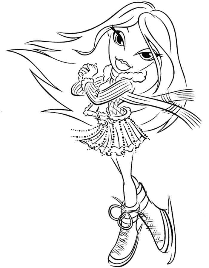 Professional Figure Skater Coloring Page