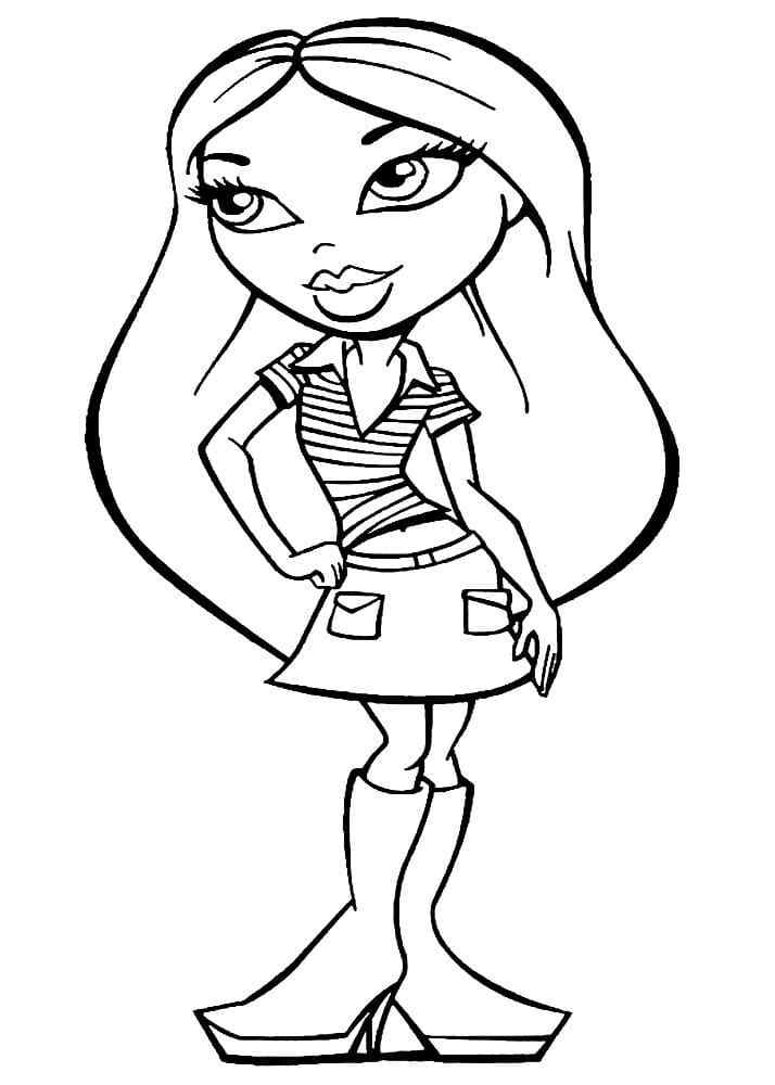 Sasha Loves Street Style Coloring Page