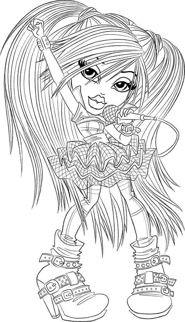 Sasha Loves To Sing And Dance Coloring Page