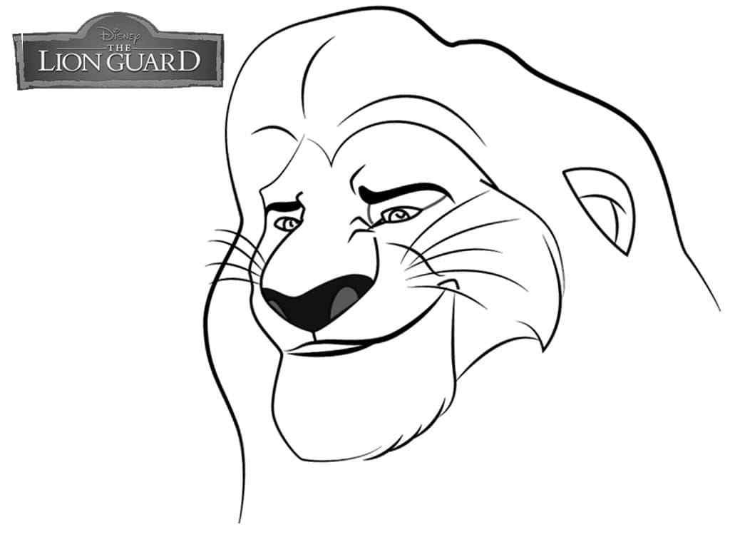 Simba Was Born Coloring Page