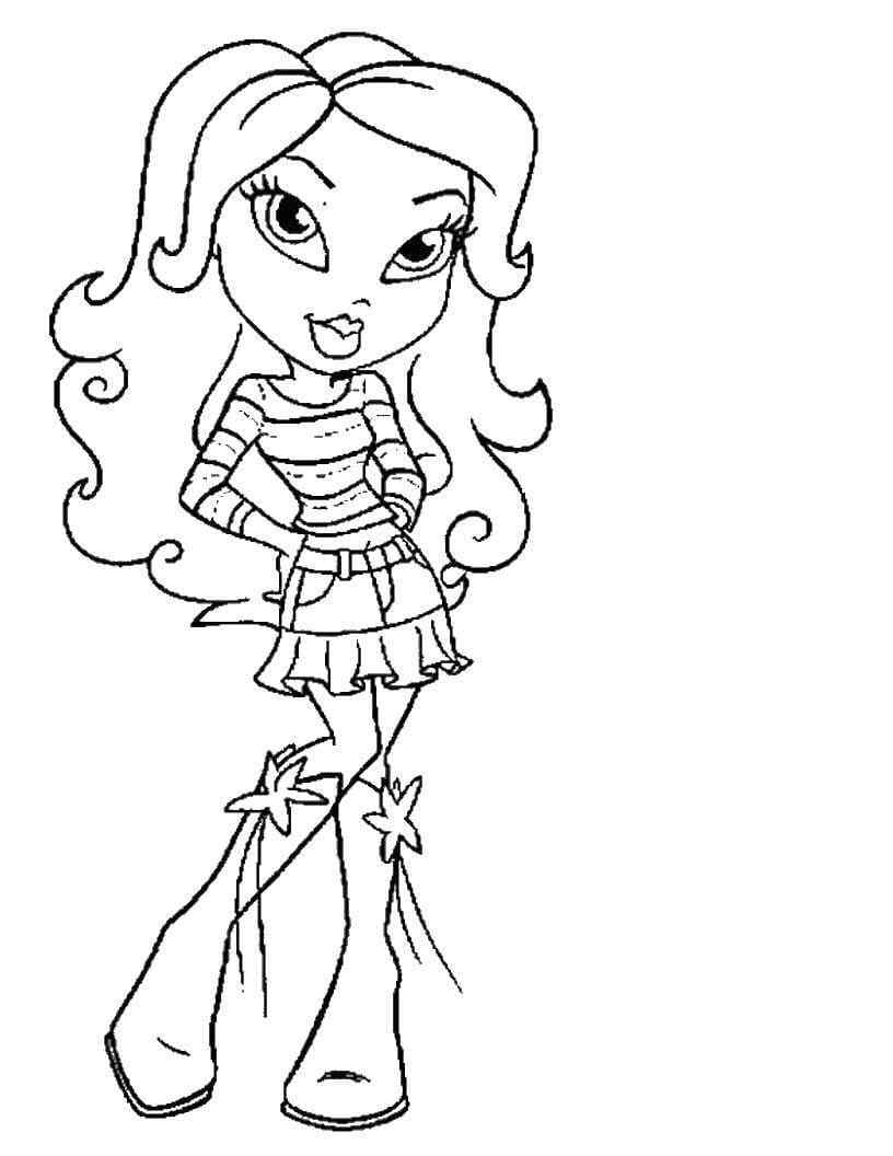 Star Boots From Stylish Chloe Coloring Page