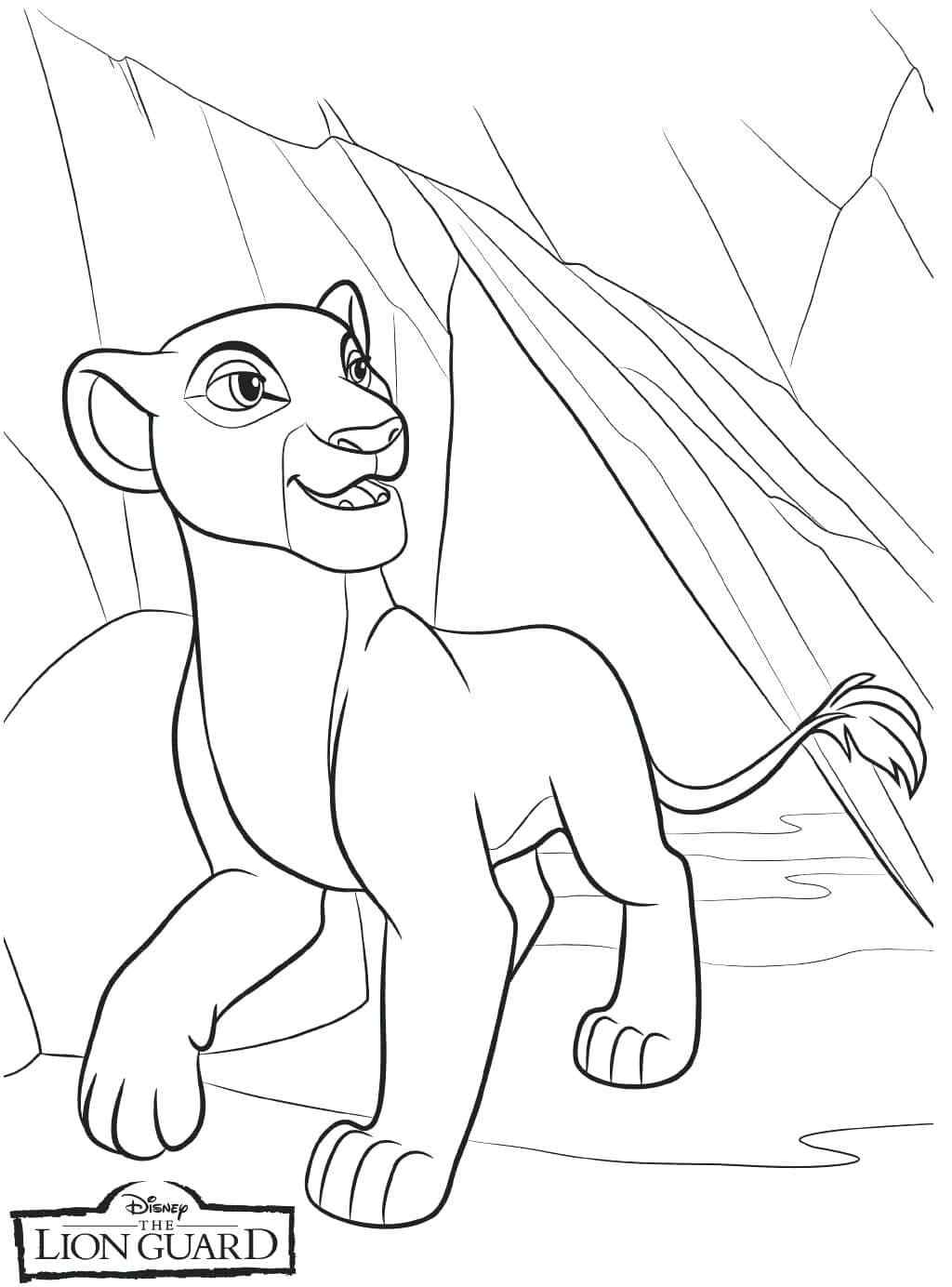 Stubborn Lioness Kiara Coloring Pages   Coloring Cool