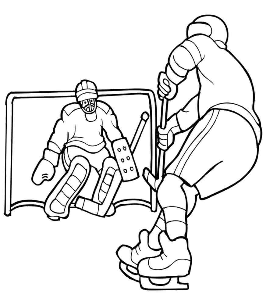 The Opponent’s Goal Coloring Page