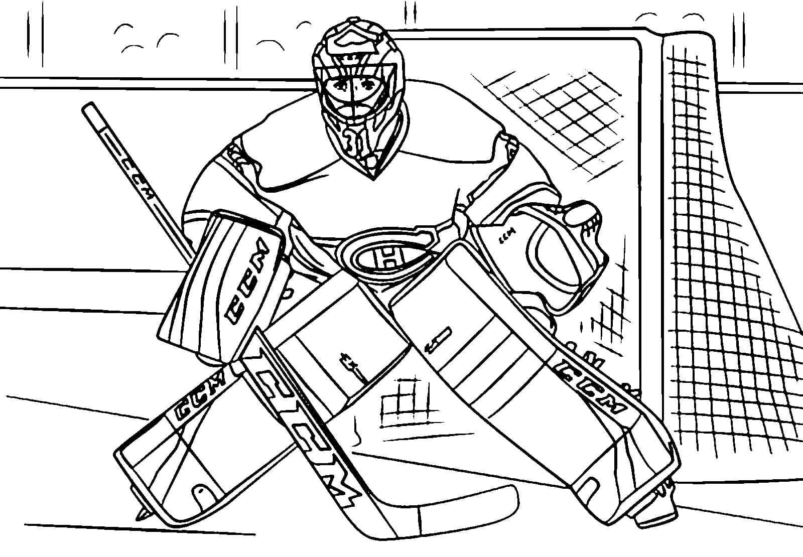 The Goalkeeper’s Main Ability Coloring Page