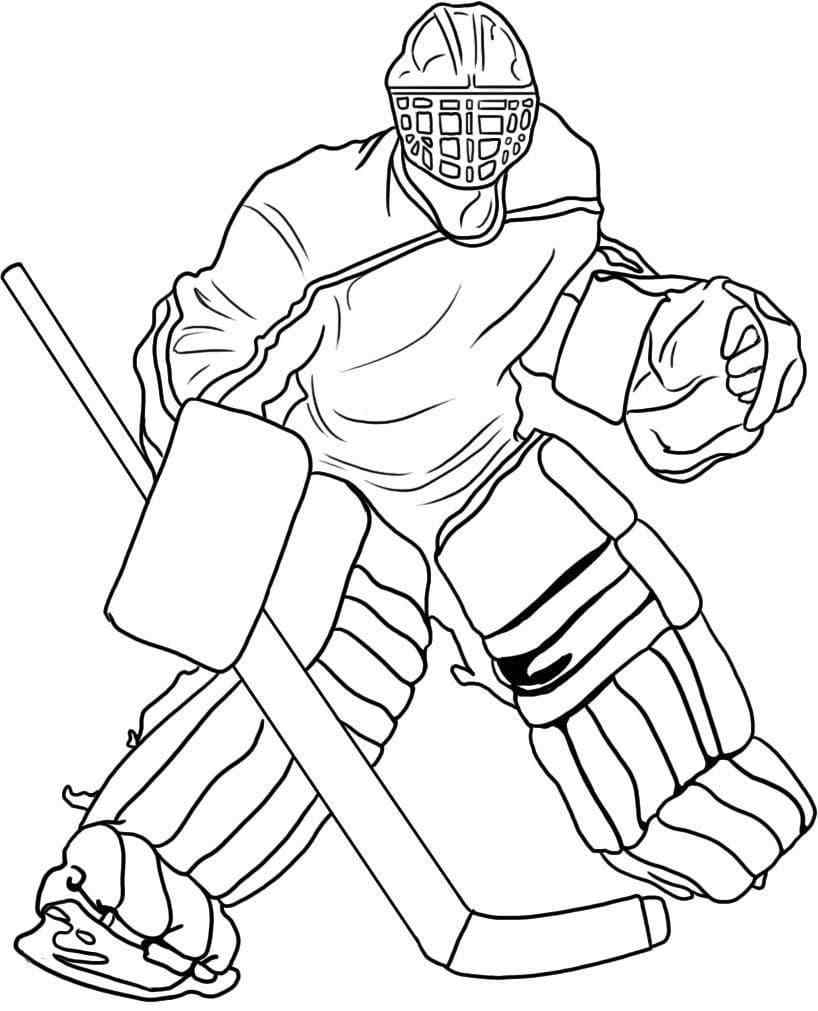 The Goalkeeper’s Main Quality Coloring Page