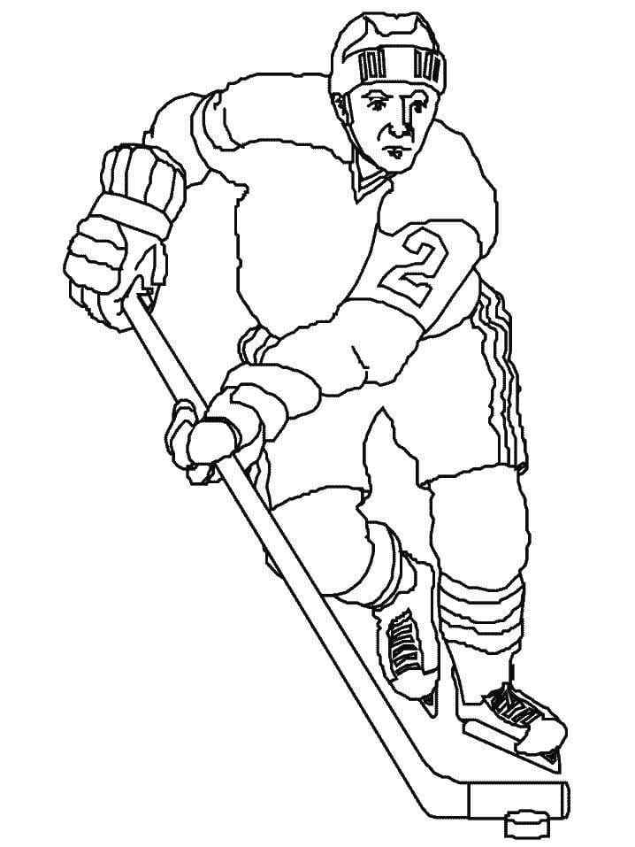 The Player With The Second Number Coloring Page