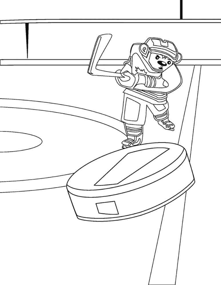 The Puck Flies Coloring Page