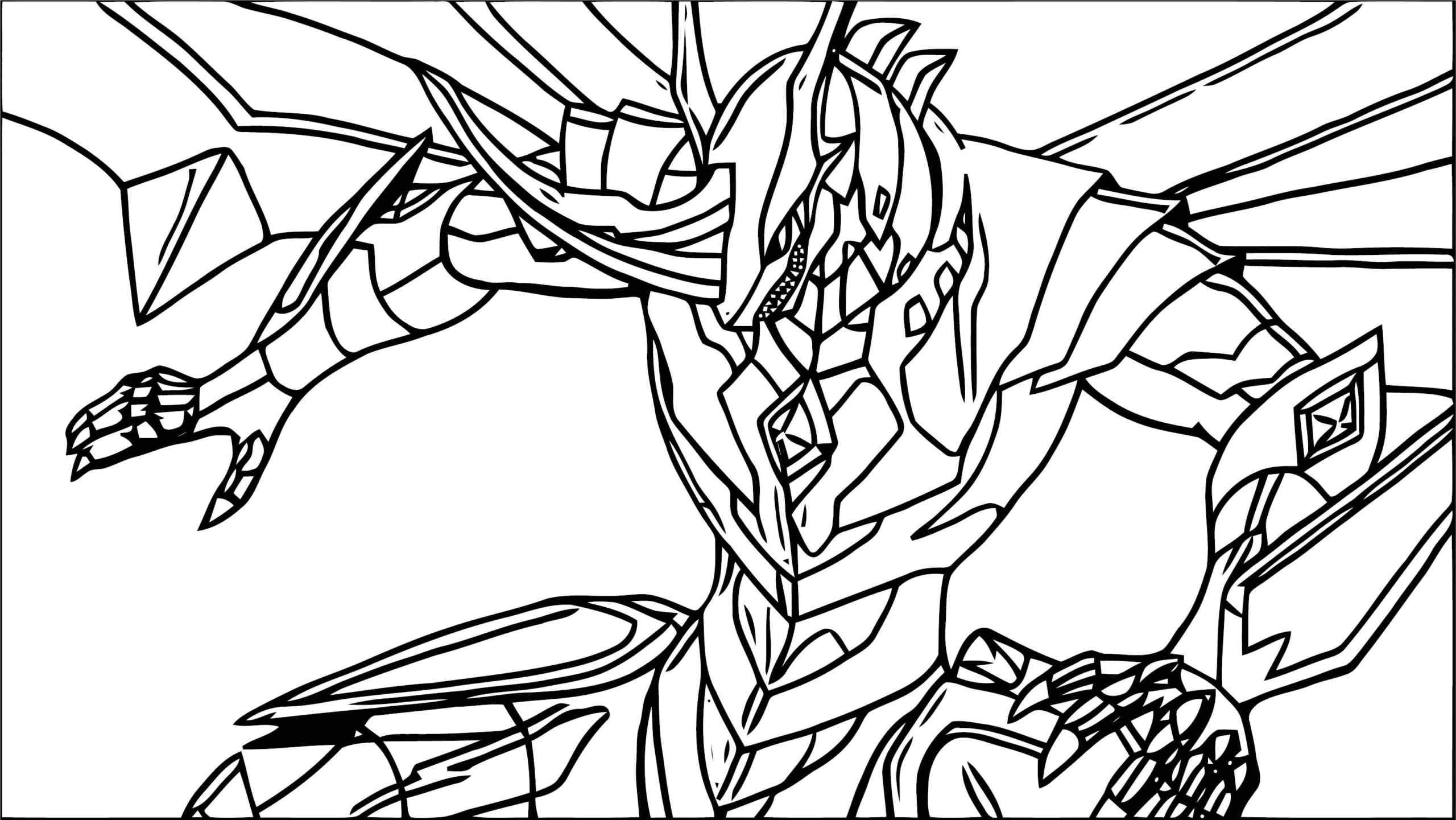 The Strongest Dragonoid Coloring Page