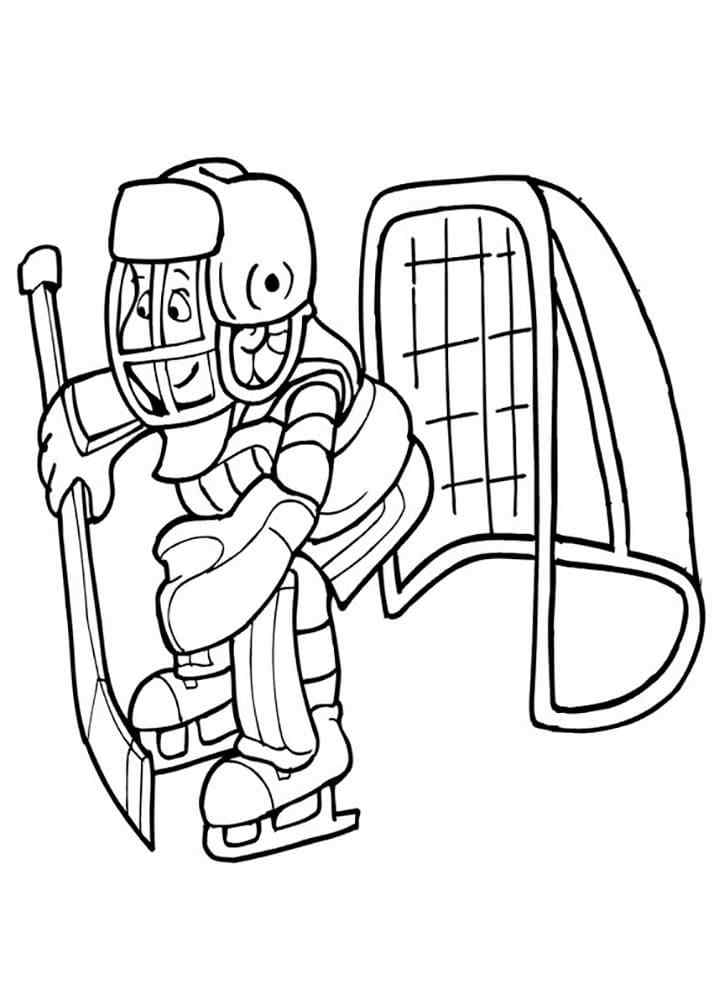 The Young Goalkeeper Coloring Page