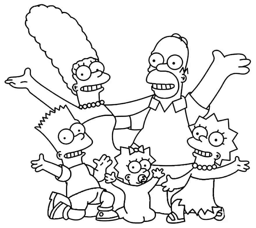We Are A Mischievous Family Coloring Page