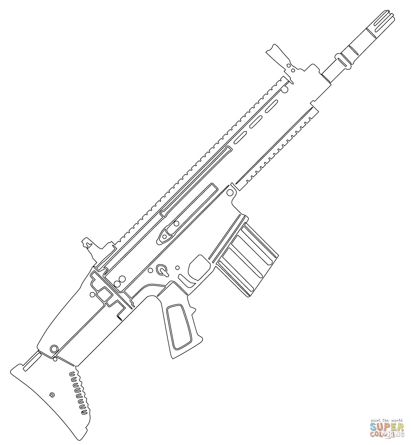 Fn Scar Assault Rifle