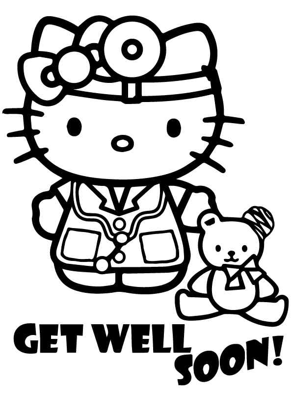 Hospital Get Well Soon Of Hello Kitty