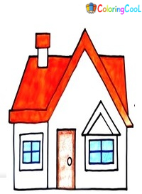 How To Draw A House – The Details Instructions Coloring Page
