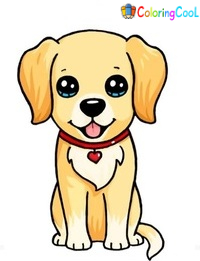 6 Easy Steps Creating A Puppy Drawing – How To Draw A Puppy Coloring Page