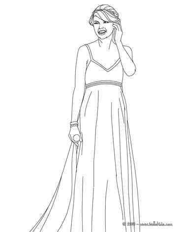 Dress For Princess Taylor Coloring Page