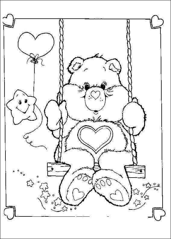 Bear Sitting On Swing