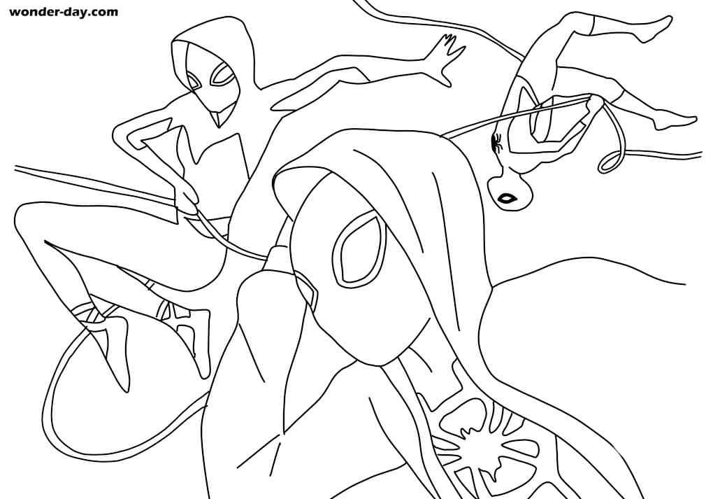 New Miles Morales Coloring Page