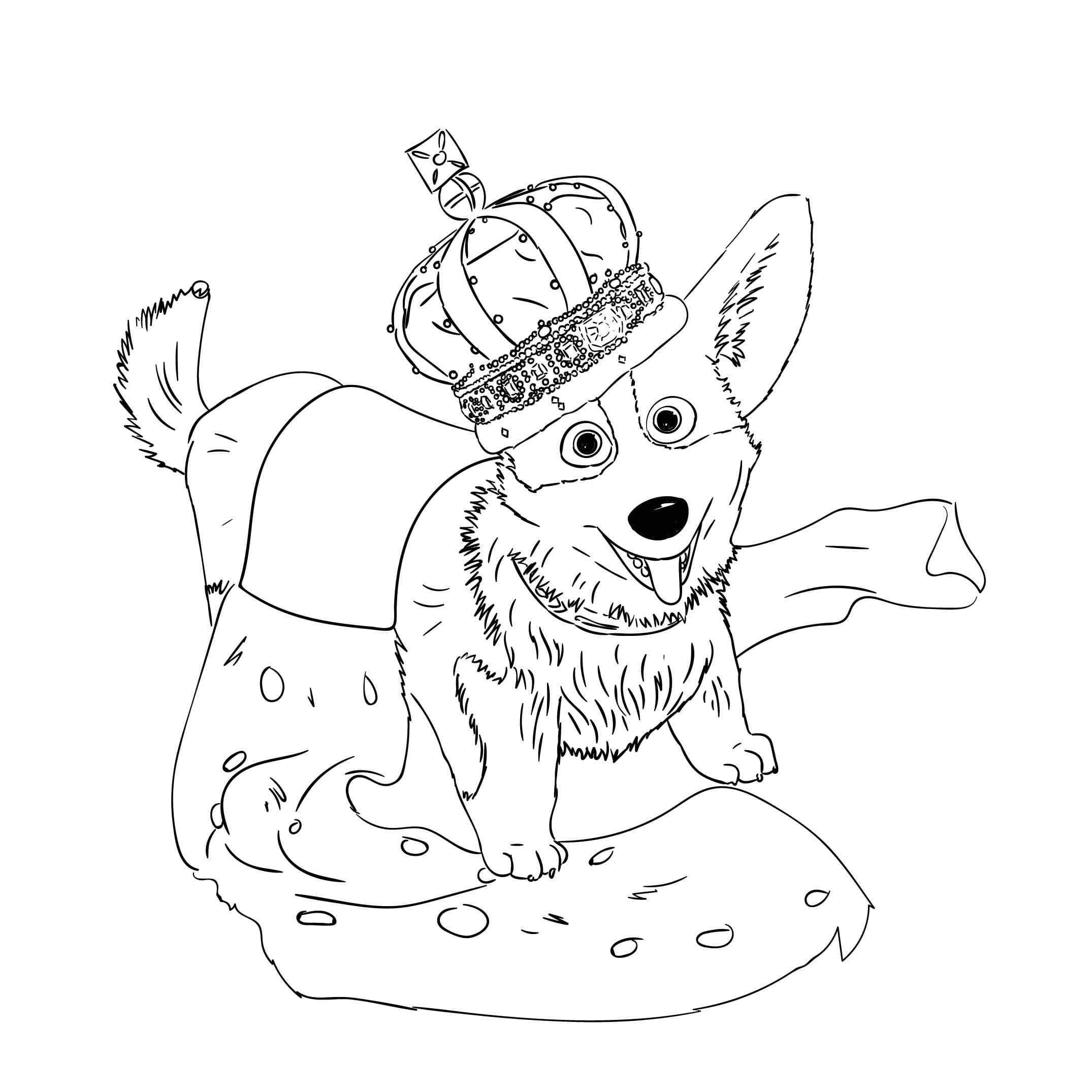Charming Baby With A Crown On His Head
