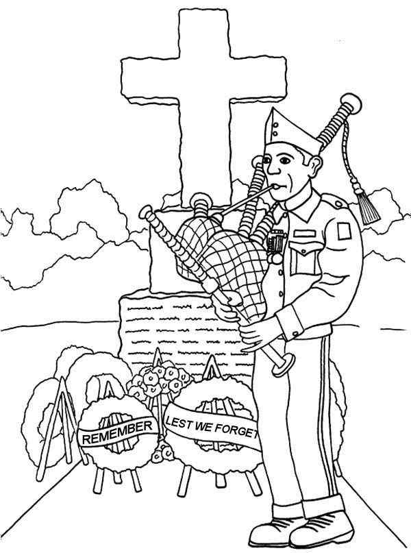 Printable Important Memorial Day Coloring Page