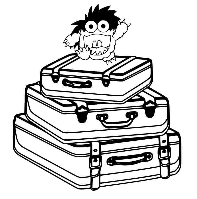 Moe On The Suitcases