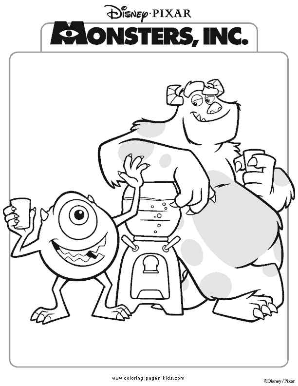 Monsters Inc Randall Coloring Page