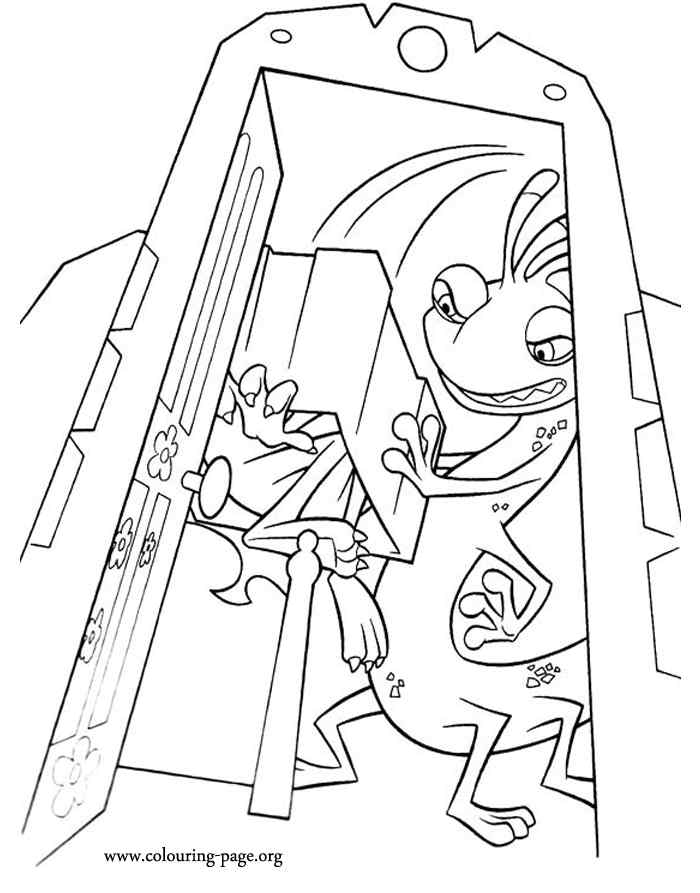 Mike Kidnapped Coloring Page