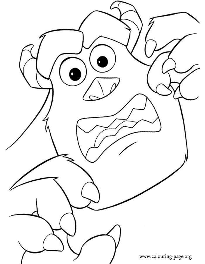 Sulley Monsters Inc Coloring Page