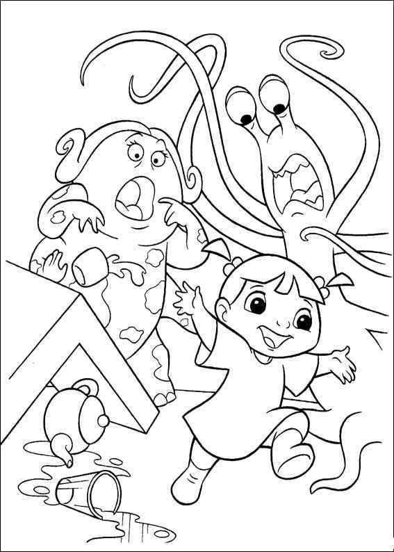 Printable Monsters Inc Coloring Page