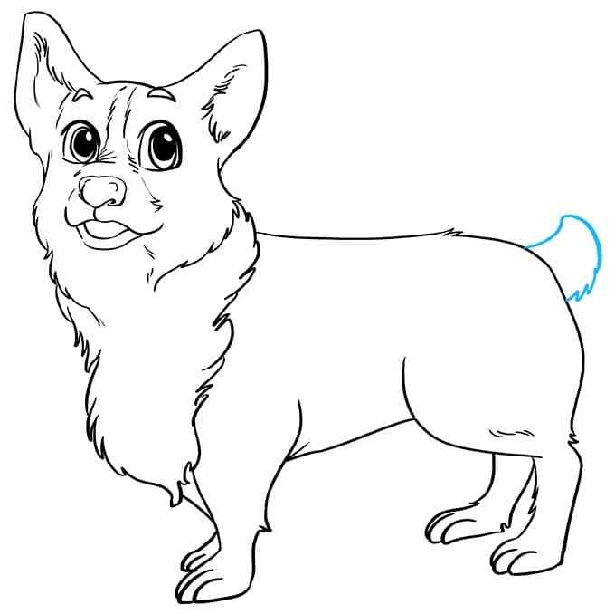 Small But Fluffy Tail Coloring Page