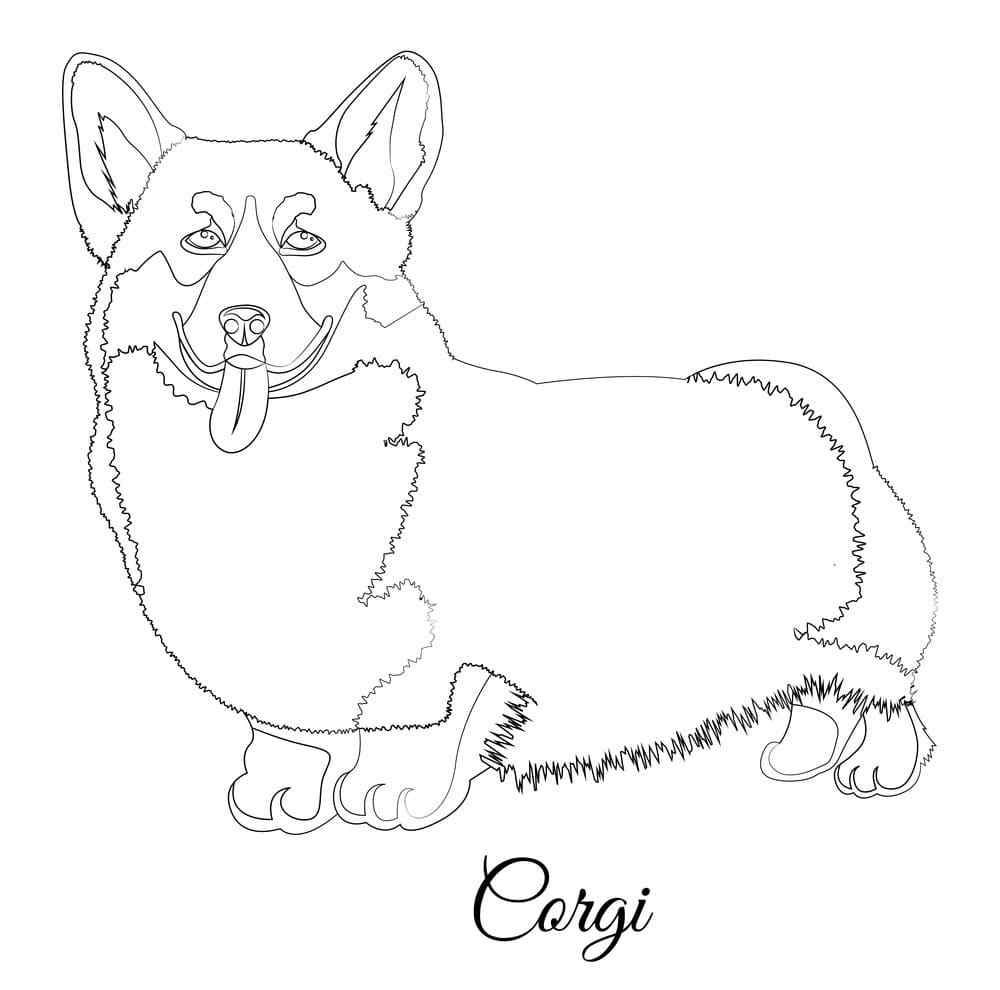 Smart, Brave And Incredibly Beautiful Dog Coloring Page