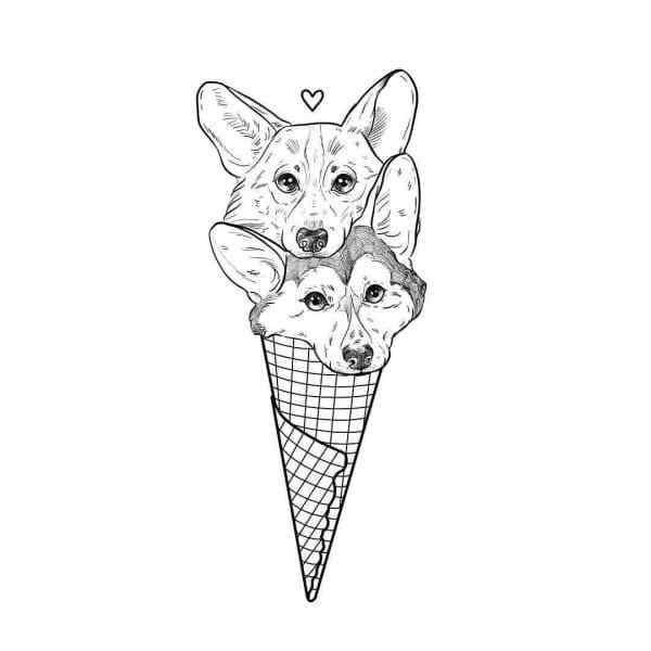 The Sweetest Ice Cream Coloring Page