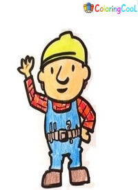 How To Draw Bob The Builder – The Details Instructions Coloring Page