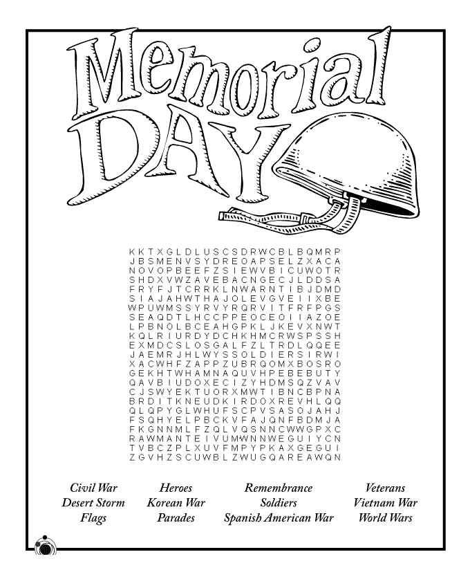 Print Very Important Memorial Day Coloring Page