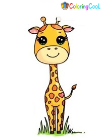 How To Draw A Giraffe – The Details Instructions Coloring Page