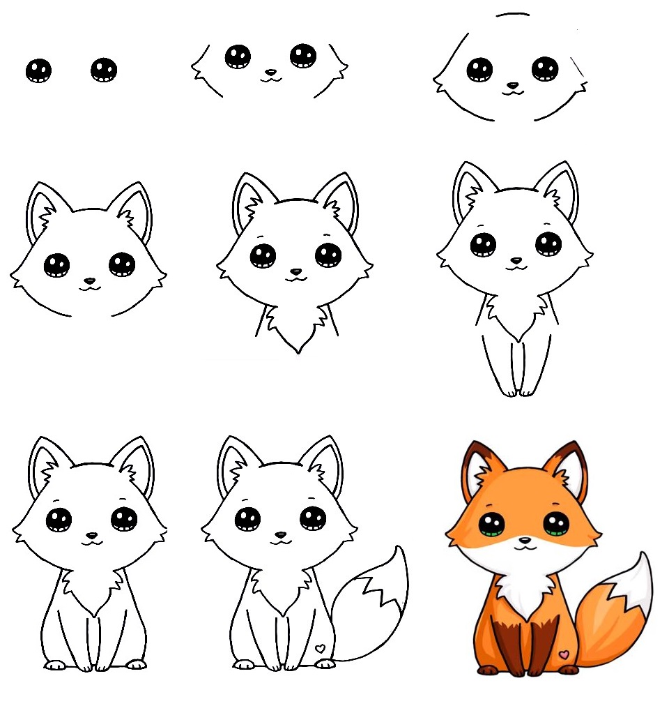 Cute-Fox-Drawing