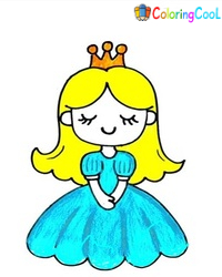 Princess Drawing Is Gotten In 9 Easy Steps Coloring Page