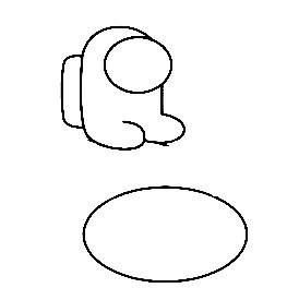 How To Draw Among Us - The Details Instructions 3 among us step2