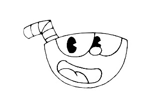 How To Draw Cuphead - The Details Instructions 6 cup step5