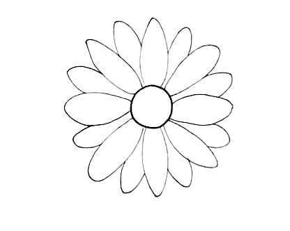 How To Draw A Daisy – The Details Instructions 7 daisy step6